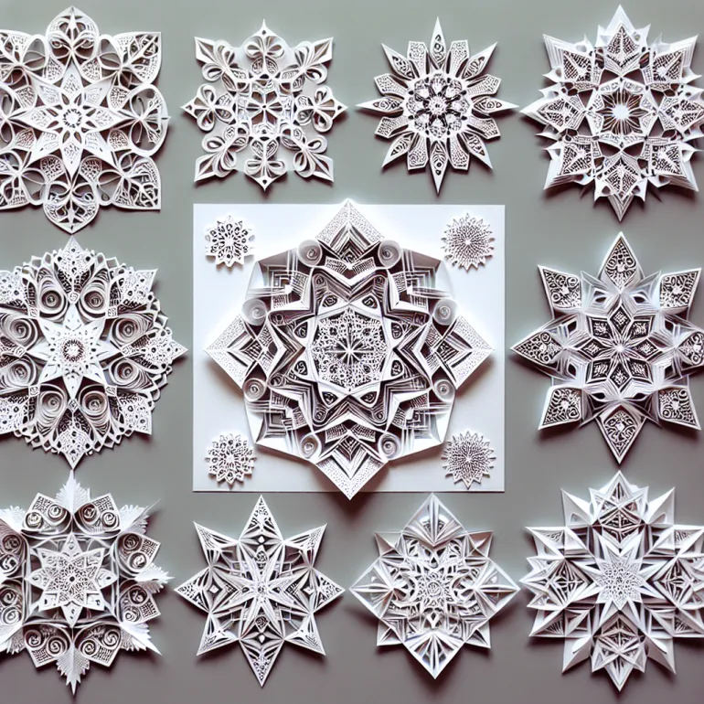 Схемы для снежинок: Искусство и Наука Создания Зимних Узоров